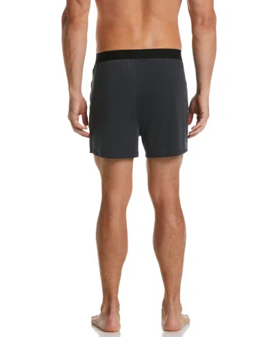 Perry Ellis Men's 3-pack Charcoal Solid Luxe Boxer Short In Charcoal,black