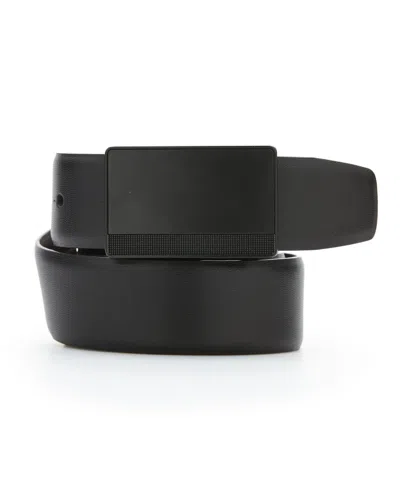 Perry Ellis Men's Reversible Leather Belt With Black Pattern Plaque, Size 32, Regular In Black