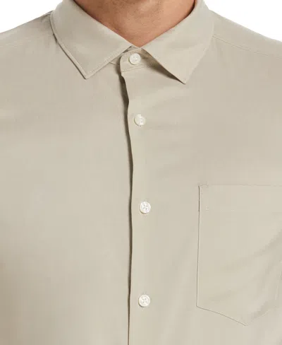 Perry Ellis Men's Big And Tall Total Stretch Heather Shirt In Abbey Stone,beige