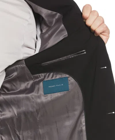 Perry Ellis Men's Slim Fit Performance Tech Suit Jacket In Black