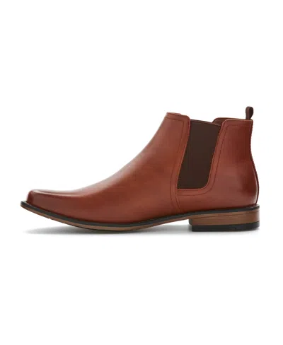 Perry Ellis Men's Chris Boots In Cognac,brown