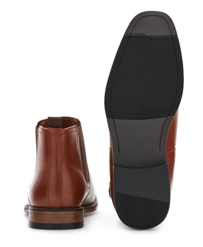 Perry Ellis Men's Chris Boots In Cognac,brown