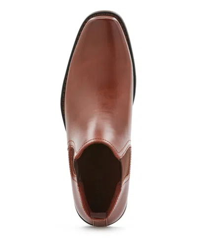 Perry Ellis Men's Chris Boots In Cognac,brown