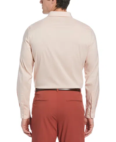 Perry Ellis Men's Tall Total Stretch Slim Fit Heather Shirt In Peach Whip,orange