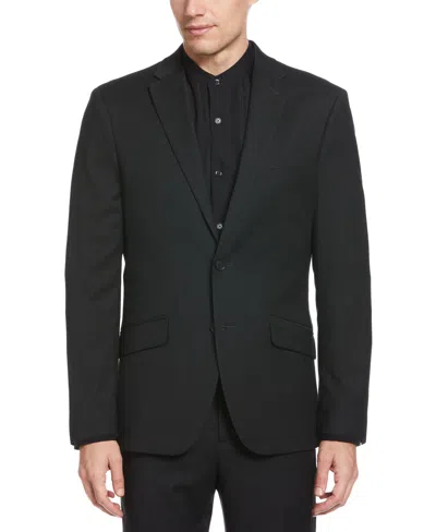 Perry Ellis Men's Machine Washable Textured Suit Jacket In Black
