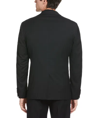 Shop Perry Ellis Men's Machine Washable Textured Suit Jacket In Black