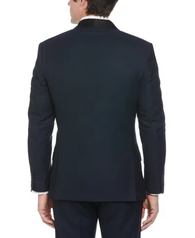 Perry Ellis Men's Slim Fit Textured Tuxedo Jacket In Medium Navy,blue