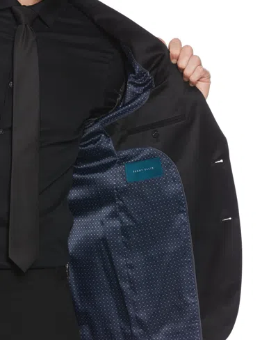 Perry Ellis Men's Satin Piecing Tuxedo Jacket In Black