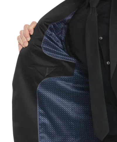 Perry Ellis Men's Satin Piecing Tuxedo Jacket In Black