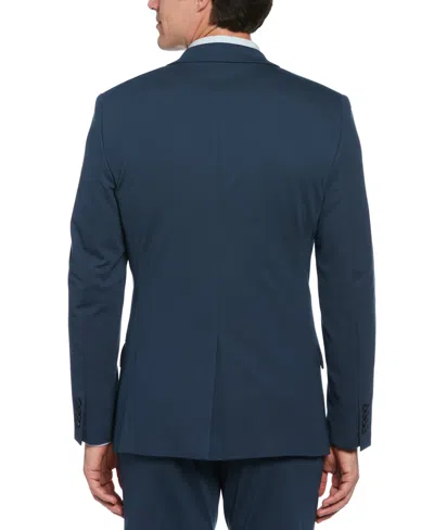Perry Ellis Men's Slim Fit Pindot Stretch Knit Suit Jacket In Azure,blue