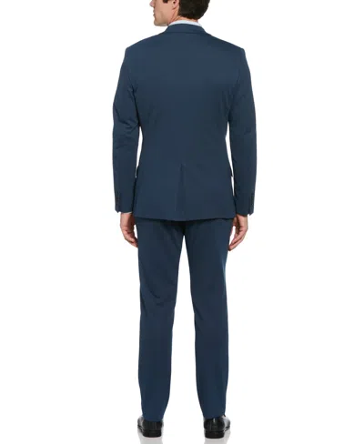 Perry Ellis Men's Slim Fit Pindot Stretch Knit Suit Jacket In Azure,blue