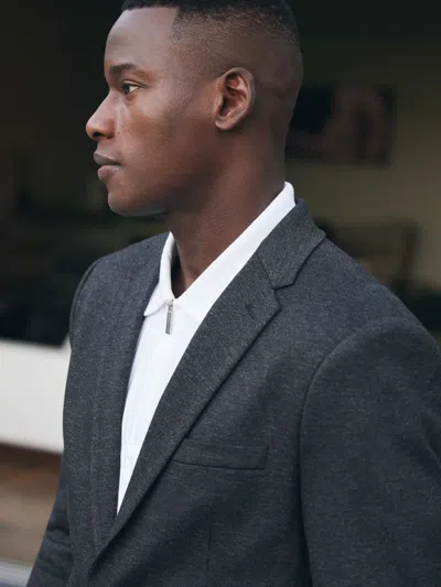 Perry Ellis Men's Ribbed Quarter Zip Polo In Bright White