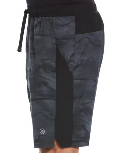 Perry Ellis Men's 9" Printed Stretch Short In Caviar,black
