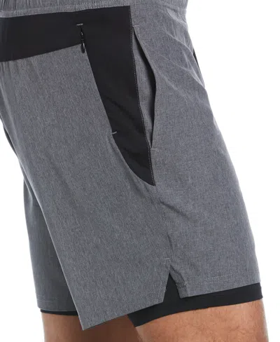 Perry Ellis Men's 6" 2 In Grey Heather,caviar,gray