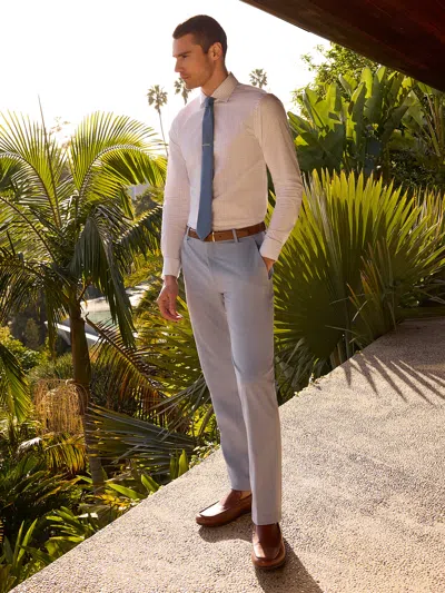 Perry Ellis Men's Slim Fit Louis Suit Pants In Allure,blue