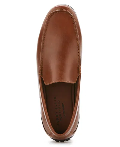 Shop Perry Ellis Men's Simon Slip Loafer In Cognac,brown