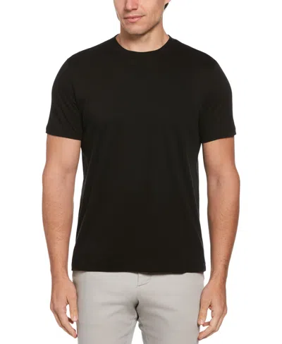 Shop Perry Ellis Men's Cool Interlock T-shirt In Black