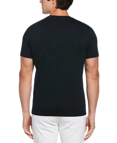 Perry Ellis Men's Cool Interlock T-shirt In Dark Sapphire,blue