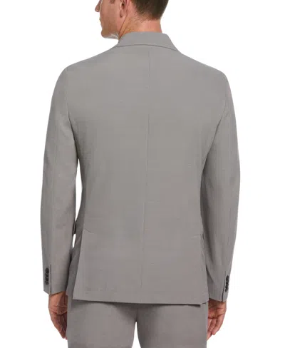 Shop Perry Ellis Men's Slim Fit Tech Suit Jacket In Grey,gray