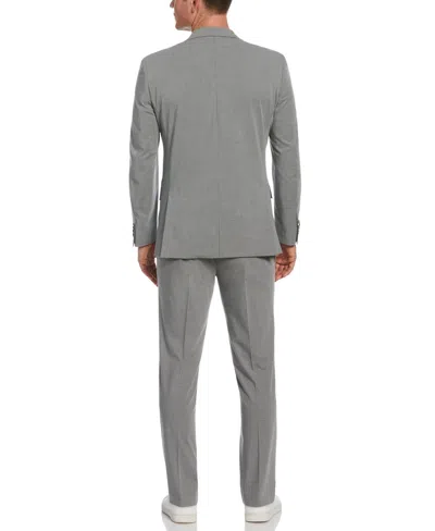 Shop Perry Ellis Men's Slim Fit Pinstripe Suit Jacket In Grey,gray