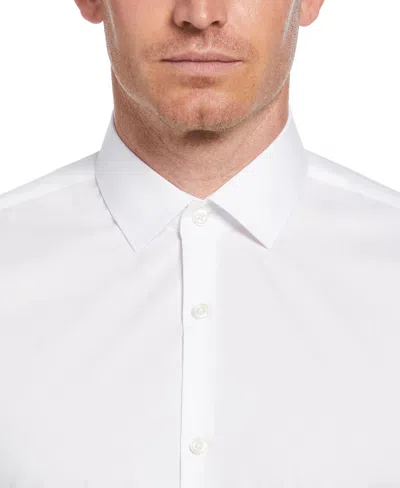 Perry Ellis Men's Slim Fit Total Stretch Performance Dress Shirt In Bright White