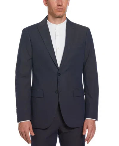 Perry Ellis Men's Slim Fit Peak Lapel Louis Suit Jacket In Royal Purple