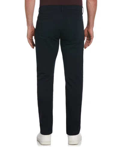 Perry Ellis Men's Slim Fit Dyed Solid Twill Five Pocket Pants In Dark Sapphire,blue