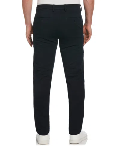 Perry Ellis Men's Slim Fit Dyed Solid Twill Chino Pants In Dark Sapphire,blue