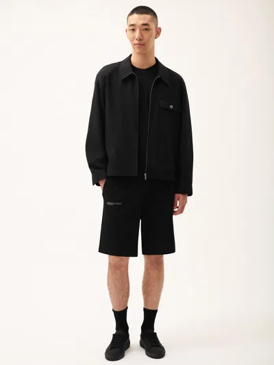 Pangaia Mens Dna Cotton Linen Harrington Jacket In Black