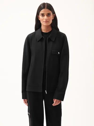 Pangaia Mens Dna Cotton Linen Harrington Jacket In Black