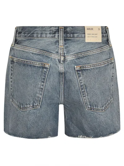 Agolde Parker Denim Fray Shorts