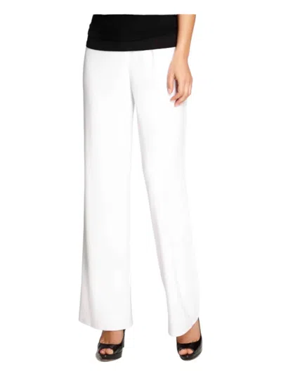 Frank Lyman Knit Pants In Off White In White
