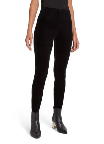 Shop Lyssé Mara Velvet Legging In Black