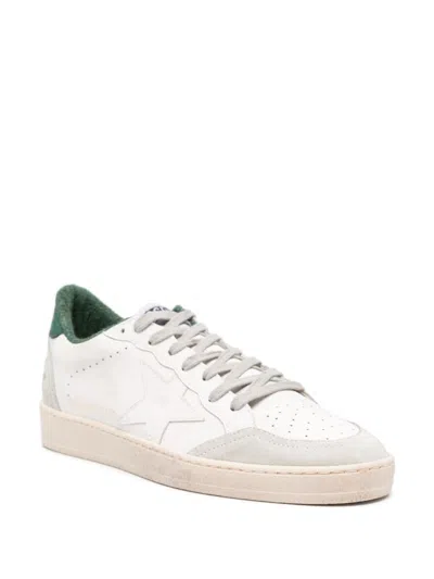 Shop Golden Goose "ball Star"  Leather Sneakers In White