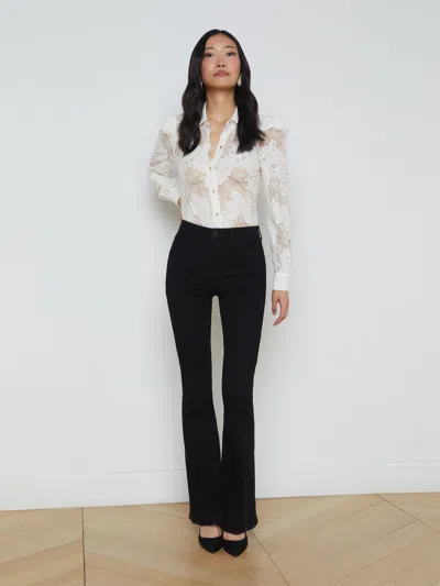 L'agence Jenica Lace Blouse In Ivory