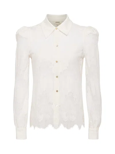 L'agence Jenica Lace Blouse In Ivory