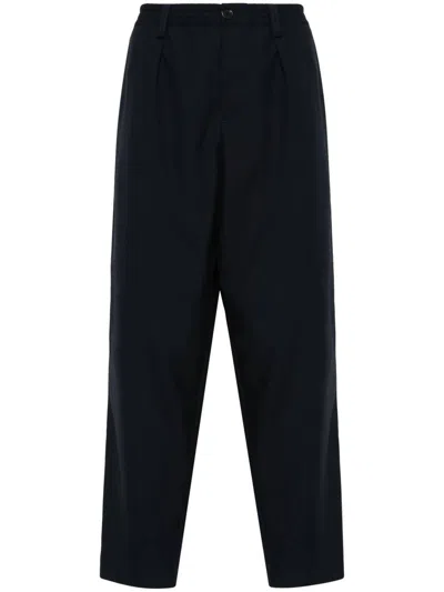 Marni Wool Trousers With Pleated Front And Side Stripe