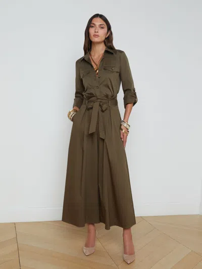 L Agence Pearson Blouse In Pine
