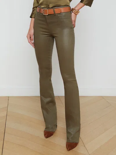 L'agence Ruth Straight-leg Jean In Pinewood Coated