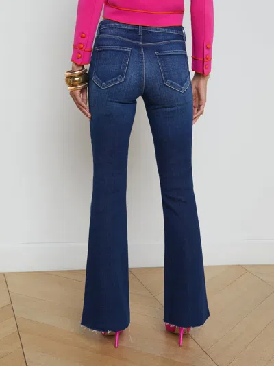 L Agence Sera Sneaker Flare Jean In Beacon
