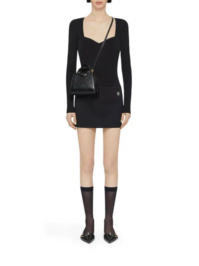 Givenchy Antigona Cube Nano Black Bag In Black