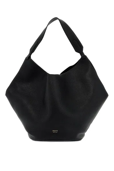 Shop Khaite Borsa Tote Lotus Media In Black