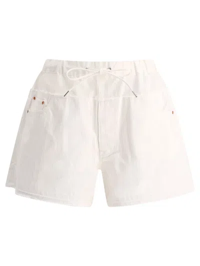 Shop Sacai S With Nylon Inserts Short In White