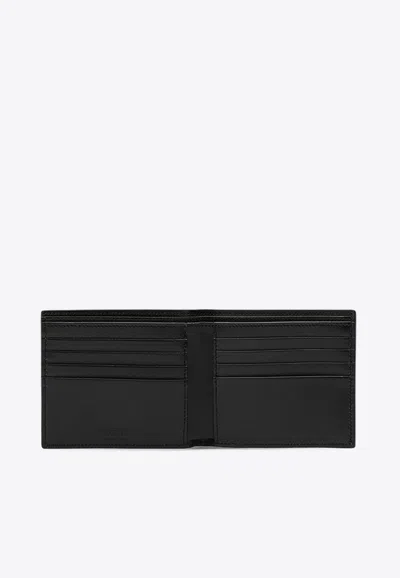 Saint Laurent Bi-fold Calf Leather Wallet In Black