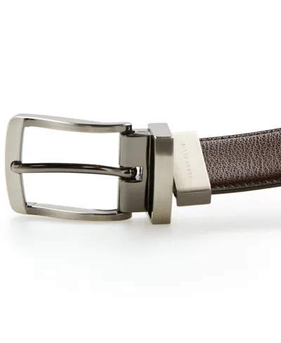 Perry Ellis Men's Burnished Edge Belt In Brown,black