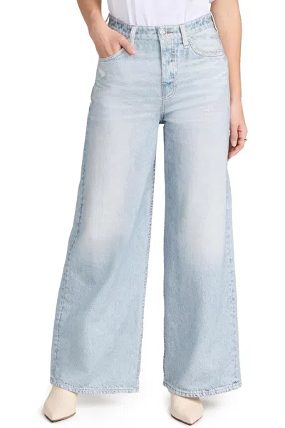 Rag & Bone Miramar Sophie Crop Pants Meadow Blue 26 In Blue