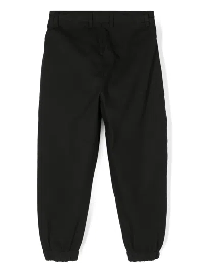 Msgm Canvas Cargo Pants In Black