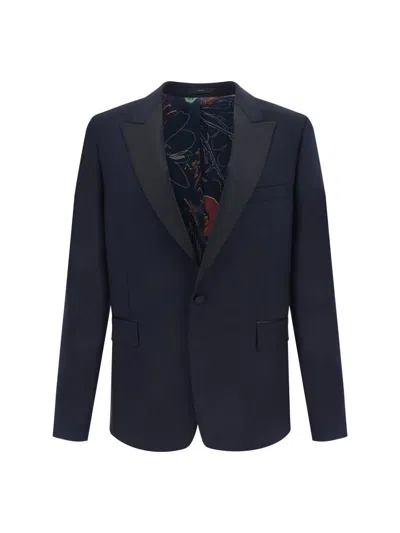 Shop Paul Smith Blazers E Vests In 49_very Dark Navy