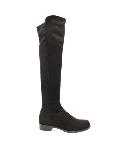 Stuart Weitzman 5050 Over-the-knee Boots In Black Suede In Black