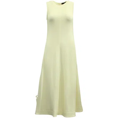 Shop Proenza Schouler Sleeveless Ribbon Detail Dress In Cream Wool In White